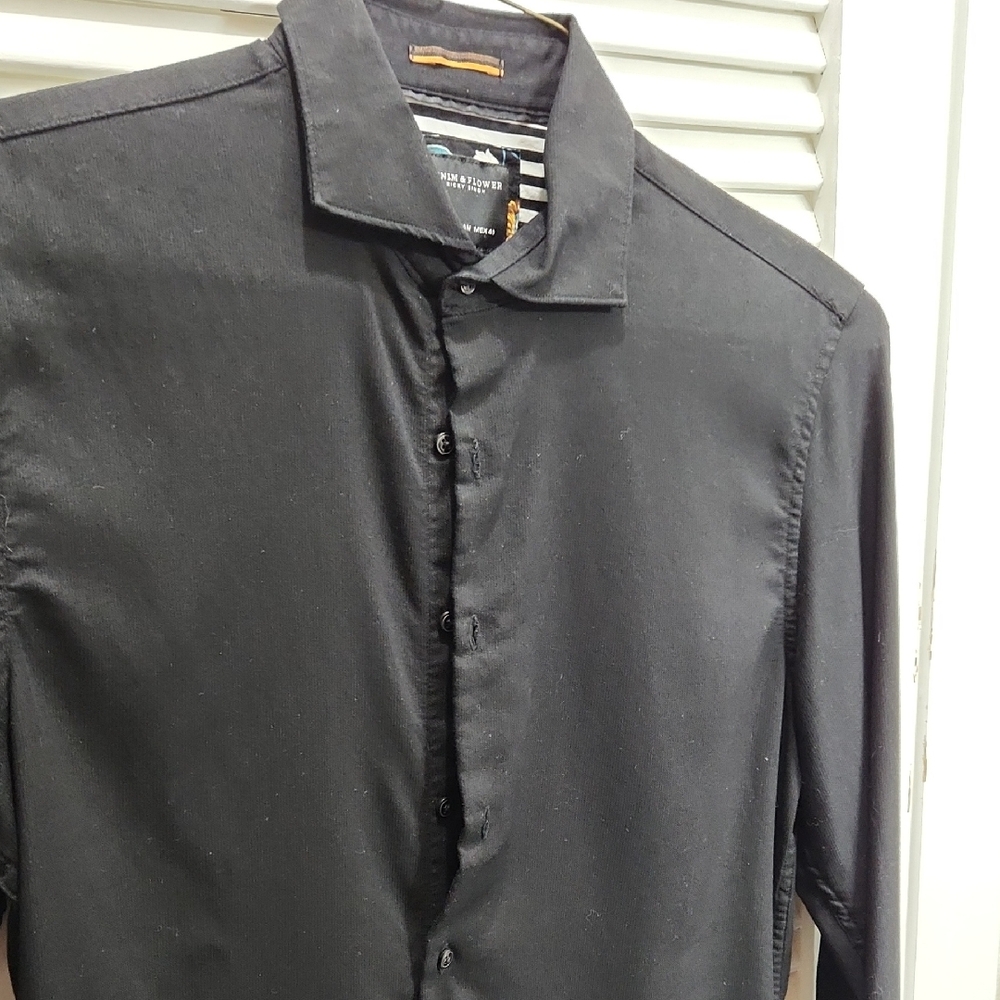 Denim & Flower Midnight Black Casual Shirt